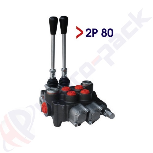 P40 MONOBLOCK DIRECTIONAL VALVE 2 SPOOL 1/2 40L/M