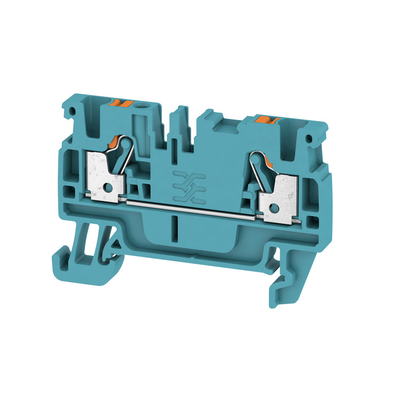 PUSH-IN TERMINAL 2 CONNECTIONS 4MM BLUE