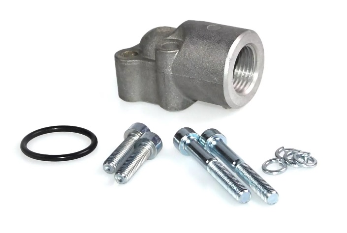 PUMP FITTING D40MM 1/2 ELBOW 4 FORI AL C946PB1240