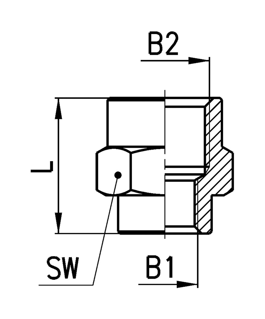 FITTING FEMALE 1/4 FEMALE 3/8-2