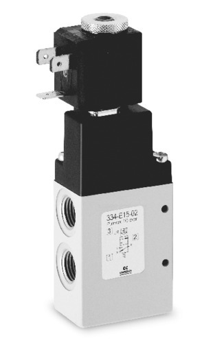 SOLENOID VALVE 3/2 SINGLE COIL MONOSTABLE 1/4
