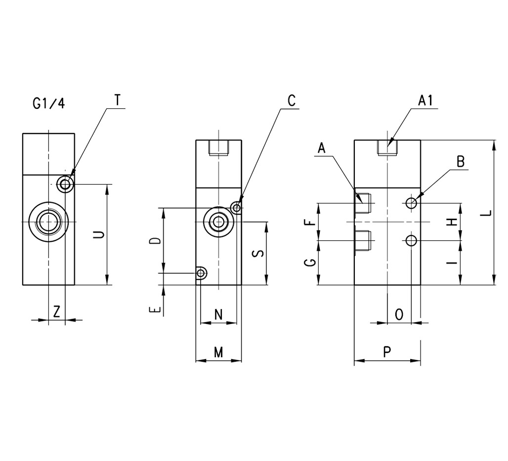 PNEUMATIC CTL VALVE 2.5BAR 3/2 MONOSTABLE 1/8-2