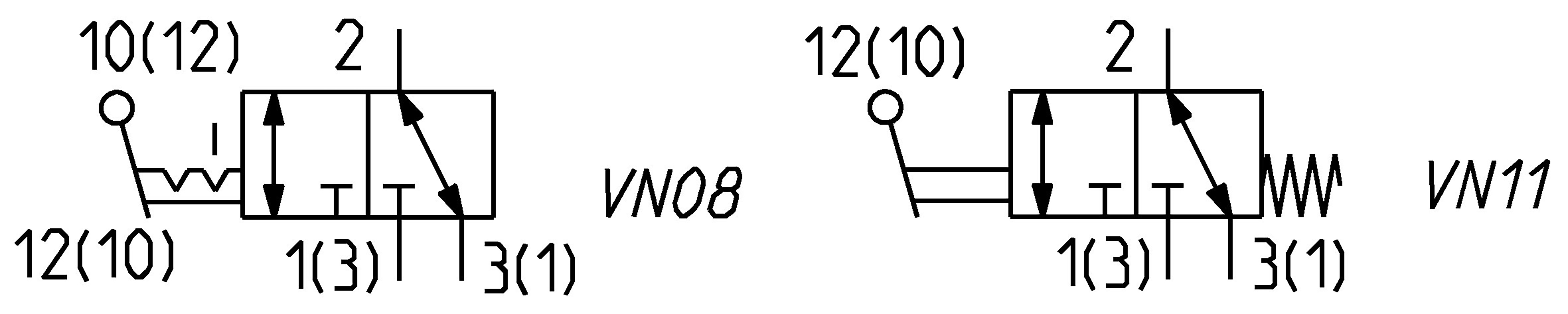 MANUALLY OP. VALVE- LEVER 3/2 BISTABLE 1/8-3