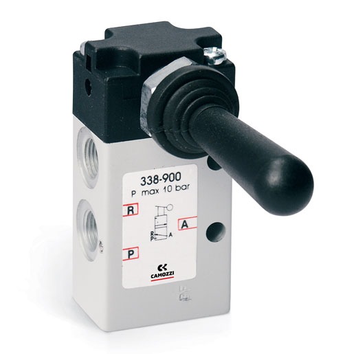 MANUALLY OP. VALVE- LEVER 3/2 BISTABLE 1/8