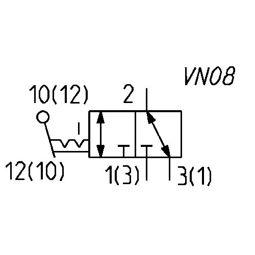 MANUALLY OP. VALVE- SWITCH 3/2 BISTABLE 1/8-3