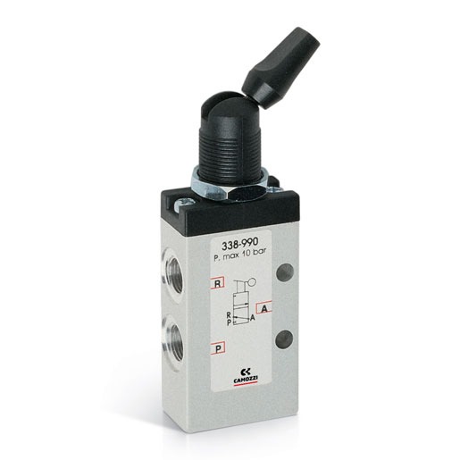 MANUALLY OP. VALVE- SWITCH 3/2 BISTABLE 1/8