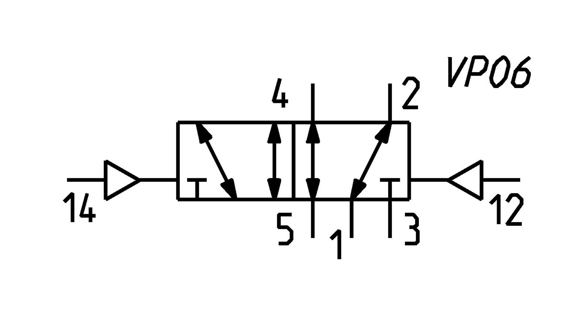 AIR PILOT VALVE 10BAR 5/2 BISTABLE 1/8-3