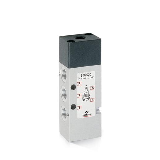 AIR PILOT VALVE 10BAR 5/2 MONOSTABLE 1/8