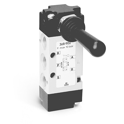 MANUALLY OP. VALVE- LEVER 5/3 MONOSTABLE 1/8