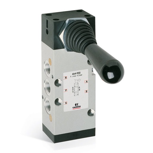 MANUALLY OP. VALVE- LEVER 5/3 TRISTABLE 1/4