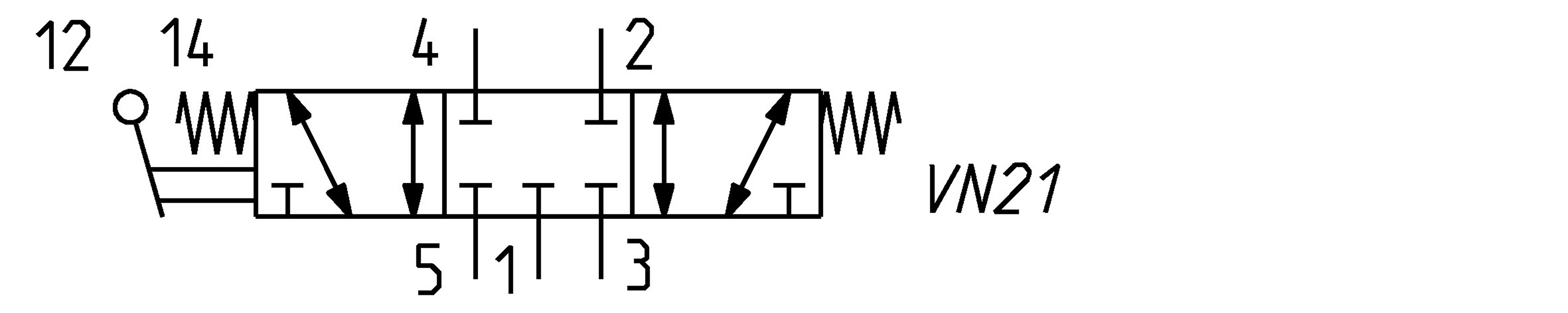 MANUALLY OP. VALVE- LEVER 5/3 MONOSTABLE 1/4-3