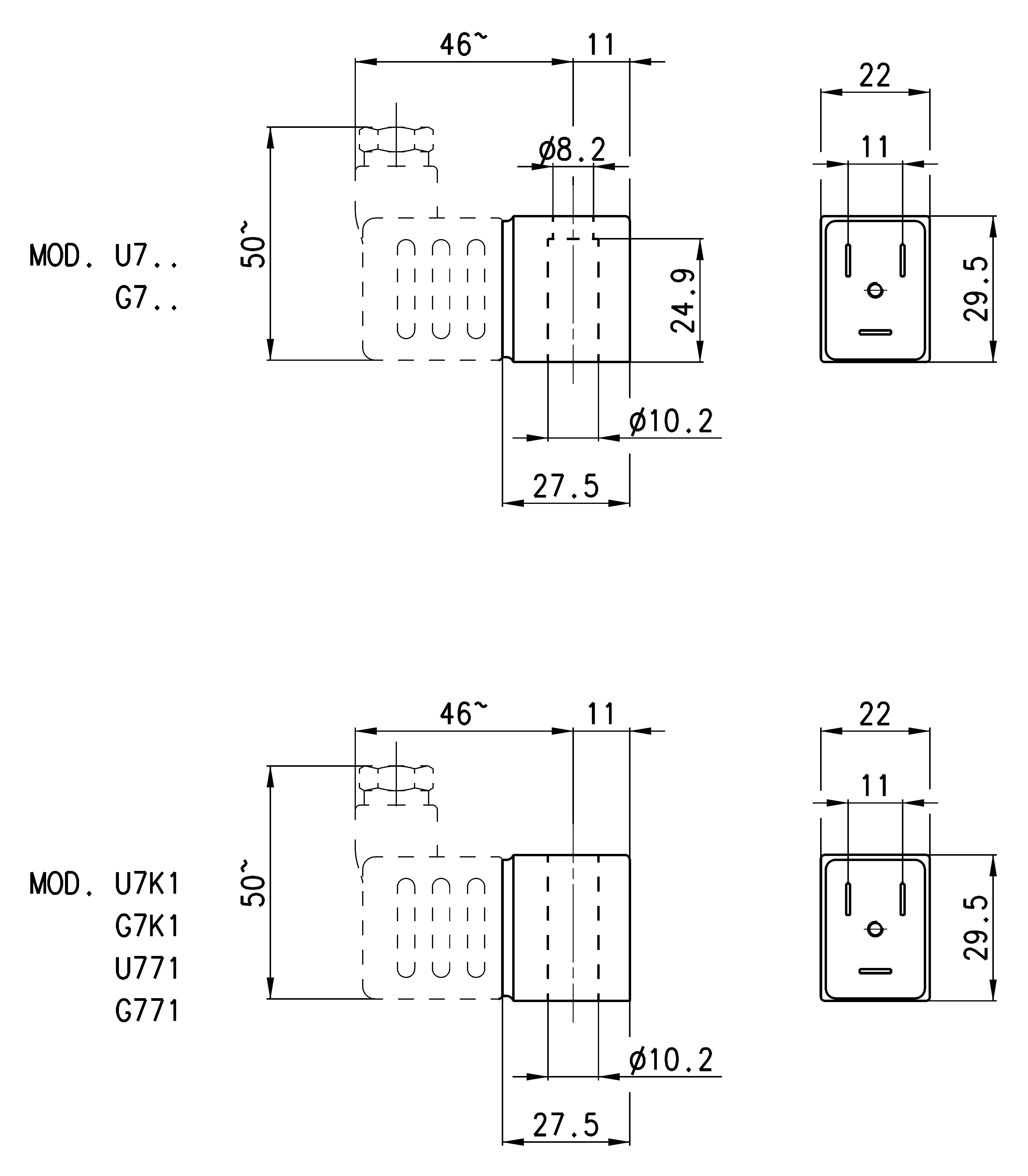 SOLENOID COIL 24VDC 5W 10.2mm-2