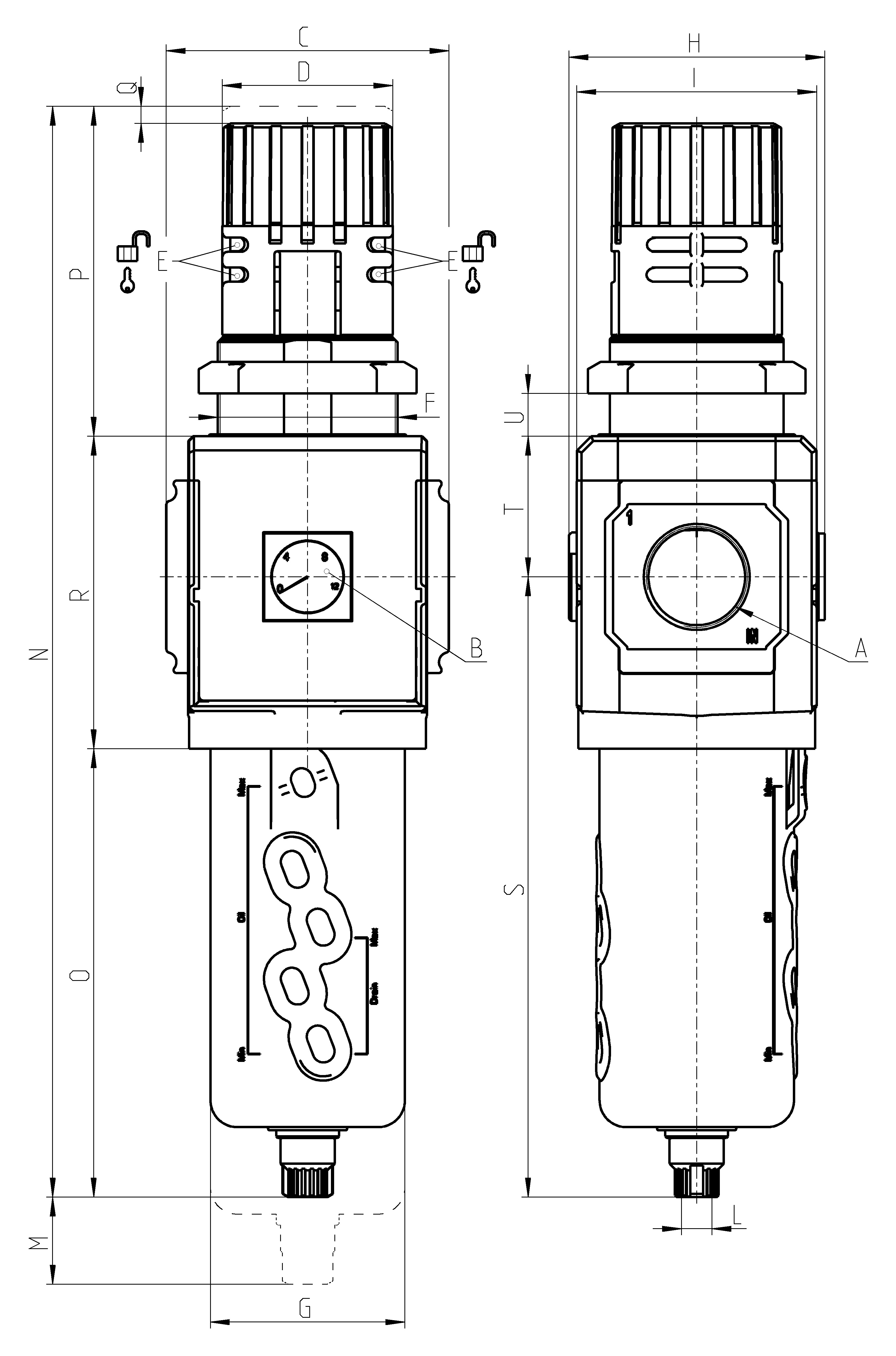 PRESSURE FILTER-REGULATORS MX3 SERIES 1-2