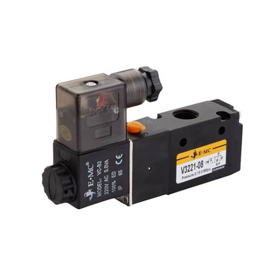 VALVE S3 5/2- PORT 1/4(EX.G1/4)- 1 COIL 220VAC